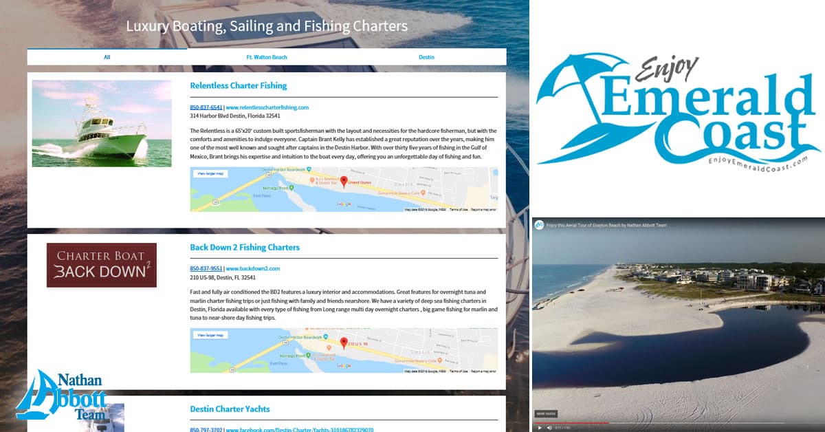 Enjoy Emerald Coast concierge website